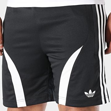 Adidas Originals - Teamgeist JC6230 Pantalones cortos de jogging con banda blanca y negra