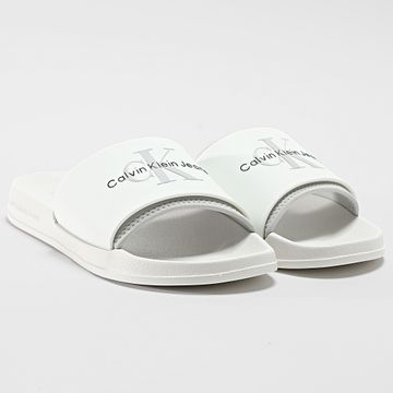 Calvin Klein - Slide Monograma 0361 Blanco