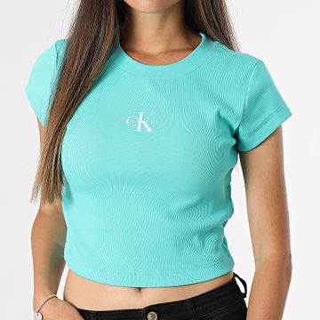 Calvin Klein - Camiseta de mujer LV047AB802 Azul turquesa