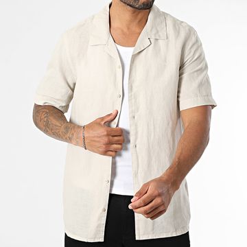 Calvin Klein - Regular Fit Camisa Manga Corta 4197 Beige