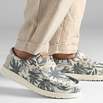 Hey Dude - Mocasines Wally Palm Yute Egret Azul Nube