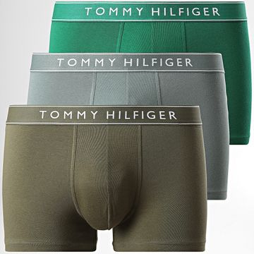 Tommy Hilfiger - Everyday Essentials Boxer Juego De 3 3520 Verde Caqui Verde Gris