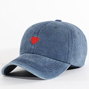 Zelys Paris - Gorra vaquera azul corazón pequeño