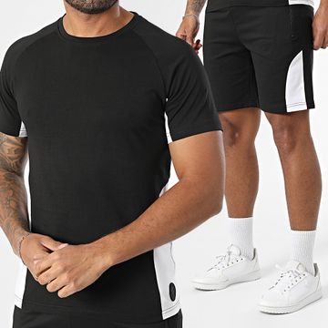 Zelys Paris - Conjunto de camiseta negra y pantalón corto Orentin