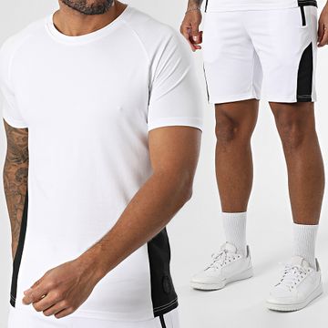 Zelys Paris - Conjunto de camiseta blanca y pantalón corto Orentin