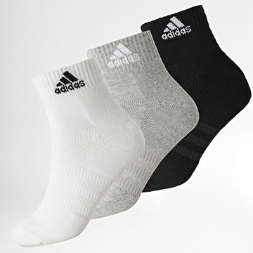 Adidas Performance - 3 Pares De Calcetines IC1281 Blanco Gris Heather Negro
