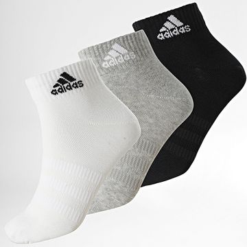 Adidas Performance - 3 Pares De Calcetines IC1283 Blanco Gris Heather Negro