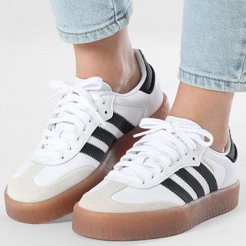Adidas Originals - Sambae Zapatillas Mujer JI1349 Calzado Blanco Core Negro Oro Metálico