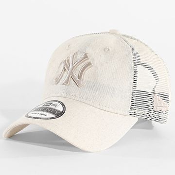 New Era - Gorra Trucker Lino 9Twenty NY Yankees 60667672 Beige
