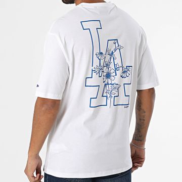 New Era - Tee Shirt Oversize Large MLB Floral Graphic LA Dodgers 60667725 Blanco
