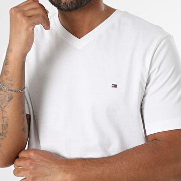 Tommy Hilfiger - Essential Camiseta cuello pico 9249 Blanca
