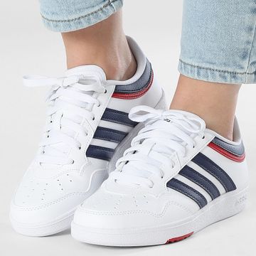 Adidas Performance - Hoops 4.0 J Zapatillas Mujer JI3473 Calzado Blanco Azul Oscuro Team Power Rojo 2