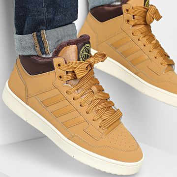Adidas Performance - Rapid Court Mid Winterized Zapatillas JR0171 Proveedor Color Sombra Marrón Off White