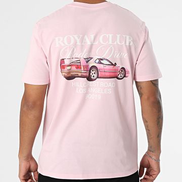 Luxury Lovers - Camiseta Oversize Royal Club Rodeo Drive Rosa