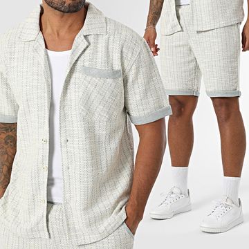 Mackten - Camisa de manga corta y pantalón corto 118 Verde crudo