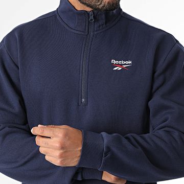 Reebok - Sudadera con cremallera Identity SL Fleece 100202890 Azul marino