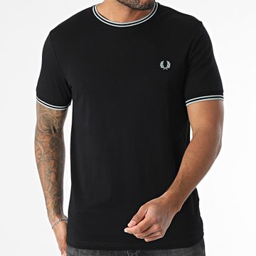 Fred Perry - Camiseta Twin Tipped M1588 Negro