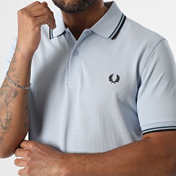 Fred Perry - Polo Manga Corta Doble Punta MM3600 Azul Claro