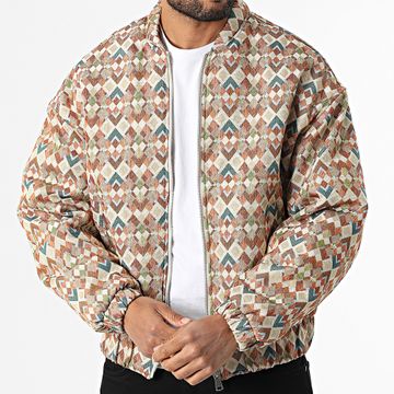 Frilivin - P50 Chaqueta con cremallera beige camel