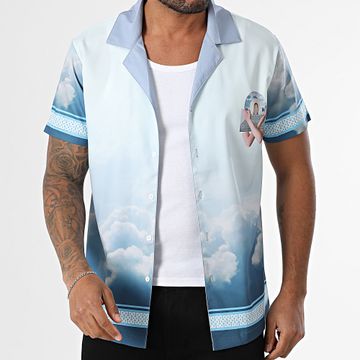 Frilivin - Camisa Manga Corta N53 Azul Claro Multi