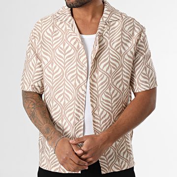 Frilivin - 136 Camisa de manga corta beige crudo