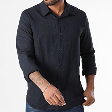 Frilivin - X65 Camisa Manga Larga Azul Marino
