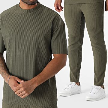 Frilivin - Conjunto de camiseta y pantalón 149 verde caqui