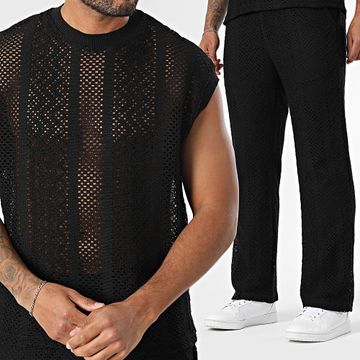 Frilivin - Conjunto de camiseta y pantalón X36 Negro