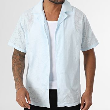 Frilivin - P15 Camisa de manga corta Azul claro