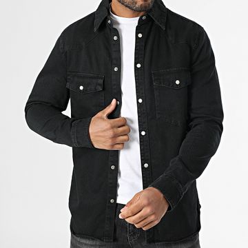 MTX - Camisa vaquera de manga larga Y99 Negra
