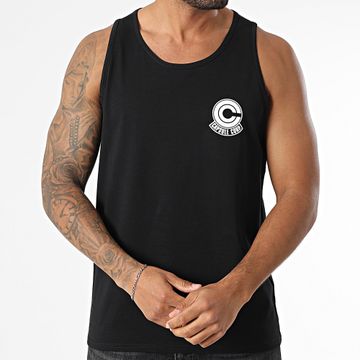 Dragon Ball Z - Capsule Corp Tank Top Negro Blanco