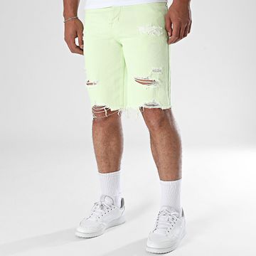 Frilivin - Pantalones cortos vaqueros 512 Verde claro