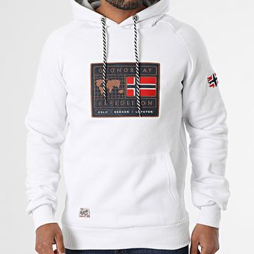 Geographical Norway - Sudadera con capucha 056 Blanca