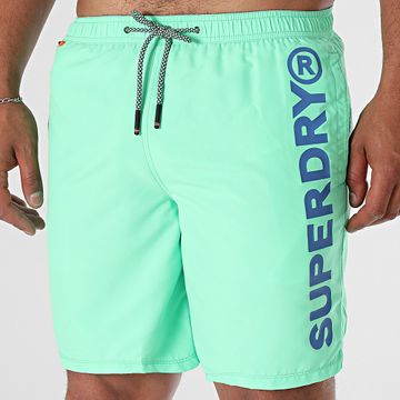 Superdry - Traje de baño Sport Graphic 17 M3010248A Verde claro