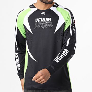 Venum - Camiseta Manga Larga Venum x Bud Dry Tech 05773 Negro Blanco Verde Claro