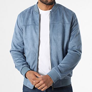 Armita - Chaqueta bomber 520 de ante azul índigo