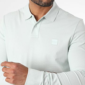 BOSS - Polo de manga larga Passerby 50507704 Azul claro