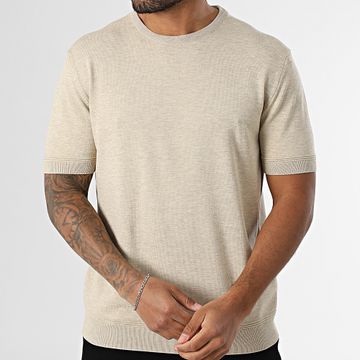 Classic Series - 566 Camiseta de malla jaspeada beige