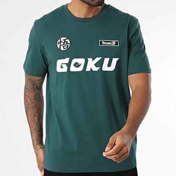 Dragon Ball Z - Camiseta Oversize Grande Hybrid Goku Verde Botella