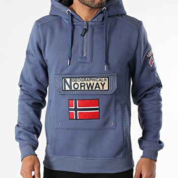 Geographical Norway - 493 Sudadera con cremallera azul marino