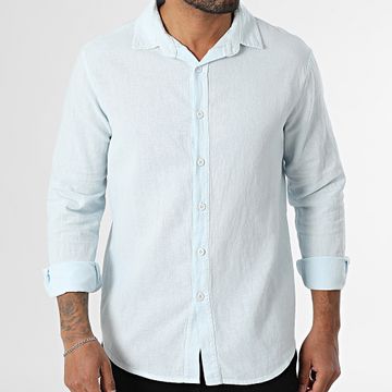 KZR - 052 Camisa de manga larga Azul claro