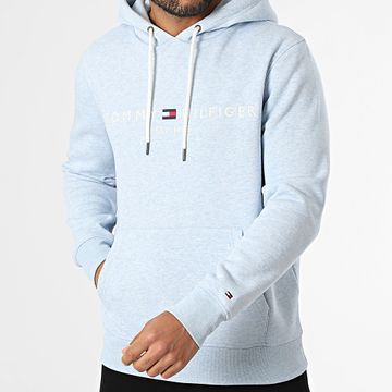 Tommy Hilfiger - Tommy Logo Sudadera con capucha 1599 Light Blue Heather