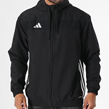 Adidas Performance - Tiro Essential Sudadera Con Cremallera Y Rayas JC5435 Negro