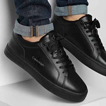 Calvin Klein - Zapatillas Classic Cupsole Mono Leather 1369 Triple Black