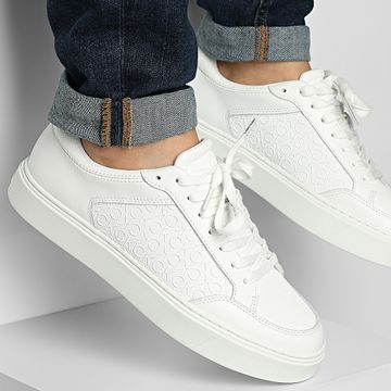 Calvin Klein - Baskets Clean Up Low Laceup Mono 1899 Triple Blanco All Over