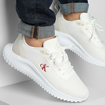 Calvin Klein - Zapatillas Eva Runner Mix Mesh 1285 Bright White Moonstruck Tandoori