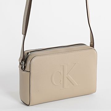 Calvin Klein - Bolso de mujer Sculpted EW Camera Bag 20 3036 Beige