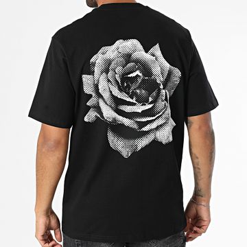 KZR - Camiseta Oversize 201 Floral Negra