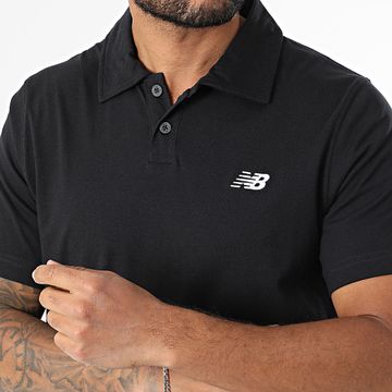 New Balance - Polo de manga corta MT51504 Negro
