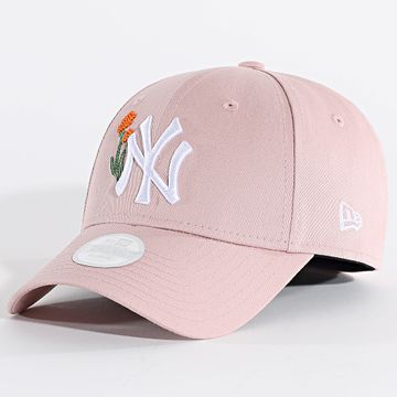 New Era - Gorra de mujer con cuentas 9Forty NY Yankees 60667503 Floral rosa